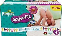Pampers - 81323101 - Active Fit Couches - Taille 4 Maxi (7-18 kg) Unisexe - Gigapack x136