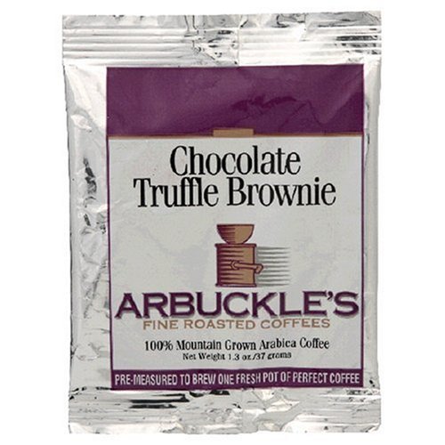 Arbuckle's Fine Roasted Coffee, Chocolate Truffle Brownie, Ground, 1.3-Ounce Bag (Pack of... by Brownies