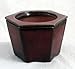 Self Watering Glazed Ceramic Pot - Red - 6 3/8