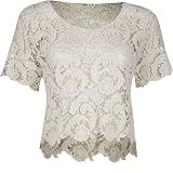 FULL TILT Womens Crochet Crop Top