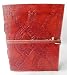 Incredible Indian Art Embossed Pocket Leather Journal With Handmade Paper - 6x4 Inch - Small Round Embossed With Leather Strap Closure RS.3043.00