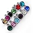 Leegoal Bulk 12 Colors Crystal Bling Metal Anti Dust Plug for Apple Iphone
