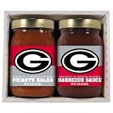 Georgia Bulldogs NCAA Double Play (16oz BBQ Sauce, 16oz Picante Salsa)