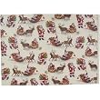 Santa Claus on Sled Poster Decoupage Gift Wrap 20 x 28 "