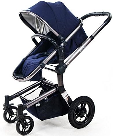 Highlandscape SUV Stroller, Pushchair, Luxury Children Trolley,Foldable Multi-Suspension, Can sit &amp; Lie (blue)