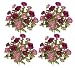 Four Pieces of 18" Artificial Ranunculus Flower Bushes