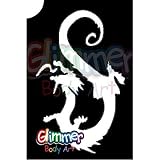 Glimmer Body Art Tattoo Stencil - Dragon Scorpion & Spider 3 (5/pack)