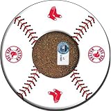 Steiner Sports MLB Boston Red Sox Baseball with Logo Coasters (Set of 4)