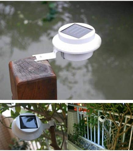 TSSS® Solar Gutter LED Lights Outdoor Indoor Utinity Security Light New Fence Light Smart LED Solar Light