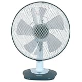 Optimus F-1212S 12 inch Oscillating 3-Speed Table Fan with Soft-Touch Switch and LED