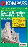  : Kompass Karten, Sextner Dolomiten (1 : 25.000): Wander- und Bikekarte. Dolomiti di Sesto. Carta escursionistica e cicloturistica