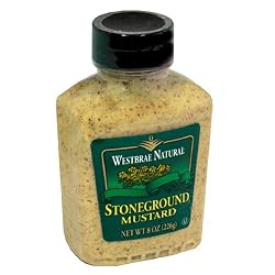 Westbrae Natural Stoneground Mustard, 8-Ounce Bottles (Pack of 12)