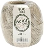 One Package of 400 feet 100% Natural Hemp Cord #20