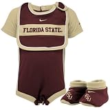 Nike Florida State Seminoles (FSU) Infant Garnet Three Piece Gift Set