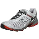 New Balance Men's MT874 Trail Running Shoe,Grey/Red,7.5 D