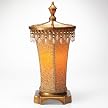 Uplight Lamp with Bead Trim