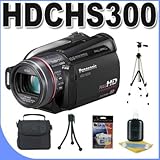 Panasonic HDC-HS300 120GB HDD HD Camcorder (Black) BigVALUEInc Accessory Saver Bundle