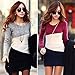 Urparcel Women Long Sleeve Sweater Dress Knitted Jumper Tops Pullover Mini Dress