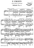 Chopin Ballade No. 4 Op. 52: Instantly download and print sheet music