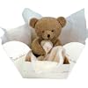 Natural Bear with Towelling Doudou 10cm and Gift Box Shreds