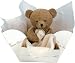 Toys : Doudou et Compagnie 10cm Natural Bear with Towelling Doudou and Gift Box