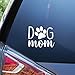 Blue Giraffe Inc Dog Mom Car Decal - 4' Puppy Bumper Sticker for Your Car