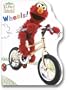 Elmo's World: Wheels (Shaped Coloring Book)