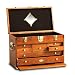 Gerstner Classic 20-Inch American Cherry Wood Chest with Brass Hardware #C41D-B