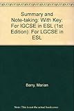 Summary and note-taking for IGCSE in ESL with key