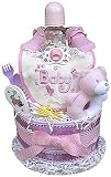 2 Tiered Girl's Diaper Cake
