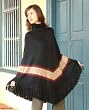 Alpaca wool poncho, 'Casual Black' Alpaca wool poncho, 'Casual Black'