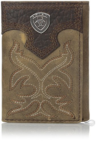 Ariat Men's Boot Embroidery Tri-Fold Brown