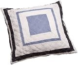 Review Nautica PWS07001NVNAT5 / Nautica Hadden Heights Cotton 15-by-15-Inches Decorative Pillow, Navy