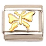 Butterfly Italian Charm Gold Plated Bracelet Jewelry