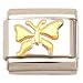 Butterfly Italian Charm Gold Plated 9mm