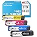 myCartridge Remanufactured Ink Cartridge Replacement for HP 972A 972 (1 Black 1 Cyan 1 Magenta 1 Yellow) Fit for HP PageWide Pro 452dn 452dw MFP 377dw 352dw MFP 577dw 477dw 477dn