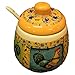 Dolomite Condiment Jar and Spoon Set Rooster Print
