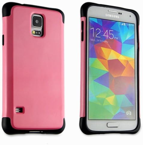 Samsung Galaxy S5 Case Protective Flexible Rubber and Plastic eyeKandi Hybrid Case - (Cotton Candy Pink)