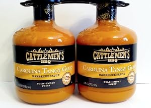 barbecue sauce bbq carolina cattlemen tangy gold cattlemens sauces amazon