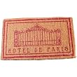 Hotel de Paris Natural Elegant Gates in Red French Heavy Coir Doormat, 28 by 17 Inches