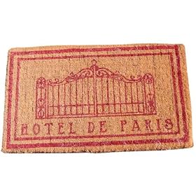Hotel de Paris Natural Elegant Gates in Red French Heavy Coir ...