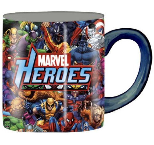 MUG8 Marvel Heroes Lineup Collage Comics Ceramic Mug