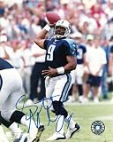STEVE MCNAIR TENNESSEE TITANS,SIGNED 8X10 PHOTO, WITH PROOF + COA