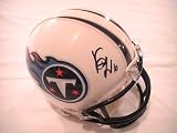 VINCE YOUNG SIGNED AUTOGRAPHED MINI HELMET TENNESSEE TITANS + HOLOGRAM