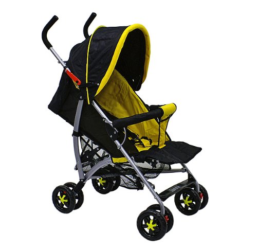 Cheap Dream On Me 5 Position Reclining Stroller, Yellow/Black