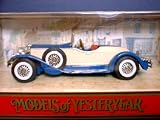 Review Matchbox  / Model of Yesteryear Y-14 1931 Stutz Bearcat. Blue/Cream