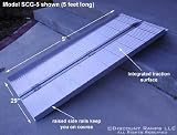 Stainless Pop-Riveted Portable Handicap Wheel Chair Ramp 5'