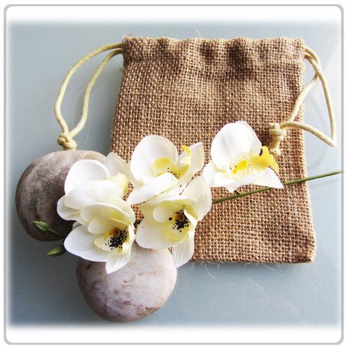 New Burlap Favor Gift Bags With Drawstring 5 x 7 - Pack Of 24 Bags Medium ($0.82 each)