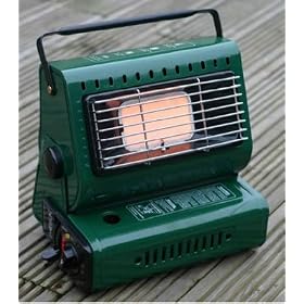 TOPFLAME PORTABLE BUTAN GAS HEATER + 4 REFILLS