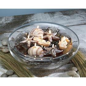 Club Pack of 36 Ocean Inspired Scented Seashell Floating Candles by CC Home Furnishings